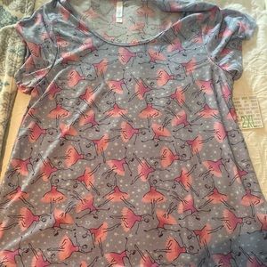 LULAROE CLASSIC TEE BALLERINA PRINT RARE!! NEW!!